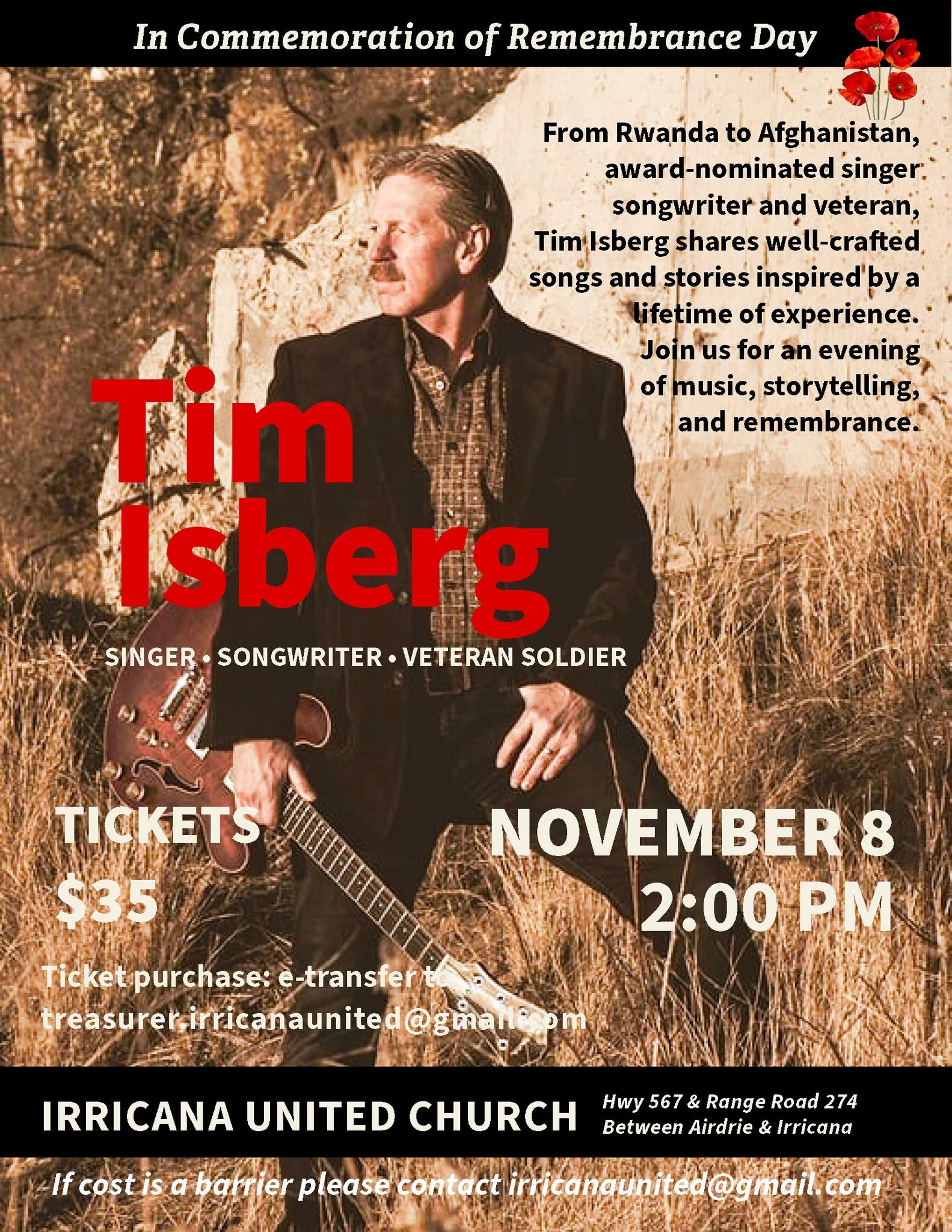 Irricana United Church Tim Isberg Nov 8 2026