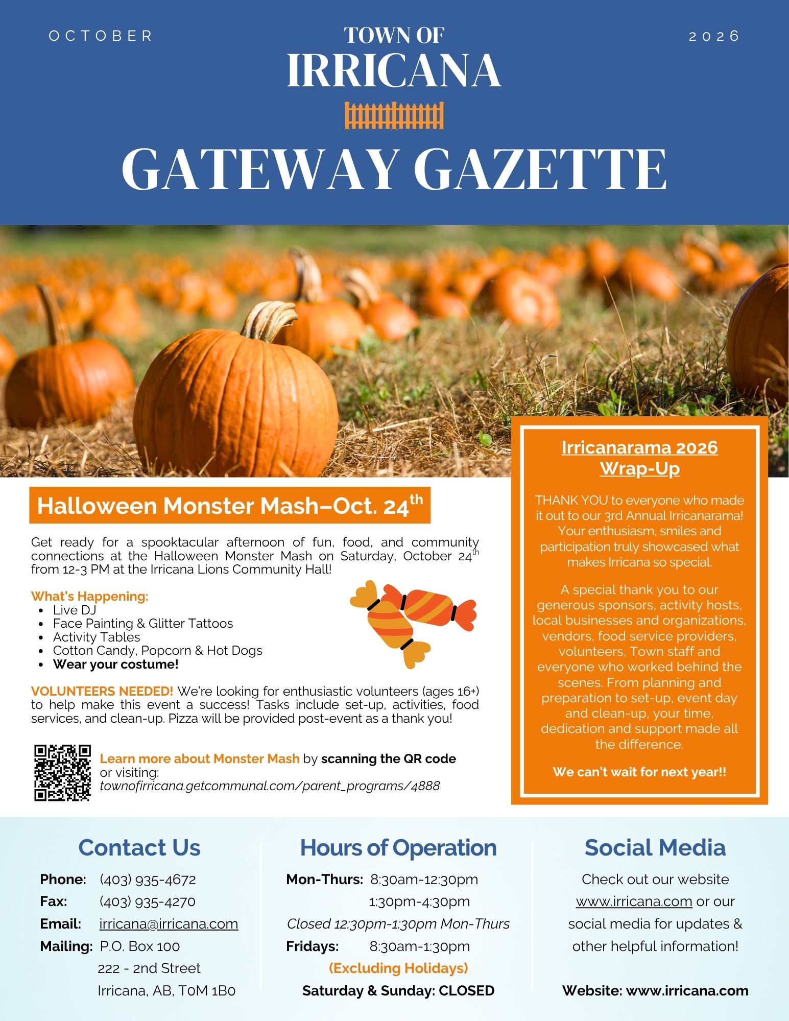 Irricana Newsletter October 2026 Web Irricana Newsletter October 2026 Web